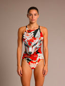 Dames badpak voor training IBIZA 172I - Kitsune