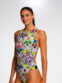 Dames trainingsbadpak PINUP 250PF - Mexicaanse schedels
