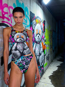 Dames badpak voor training PINUP 459PF - Psycho