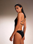 Dames badpak voor zee Dega - Total Black