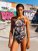 Dames badpak voor training IBIZA 174IF - Psycho