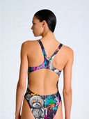 Dames badpak voor training PINUP 459PF - Psycho