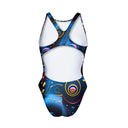 Costume intero bambina da allenamento Pinup 447PF - Quarzo