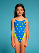 Costume intero bambina da mare Alte L035AF - Papere, vista frontale