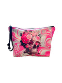 Beauty case impermeabile in PVC - Teschio Rosa