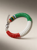 Bracciale Corsia Victory 611 Italia Tricolore vista 3 — portachiavi, BONESWIMMER Made in Italy
