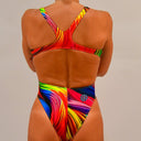 Costume intero donna da allenamento Pinup 484P - Rainbow