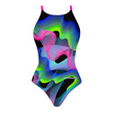Costume intero donna da allenamento IBIZA 212IF - Waves, vista frontale