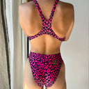 Costume intero donna da allenamento Pinup 487P - Maculato