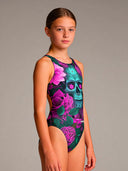 Costume intero bambina da allenamento Pinup 555PF - Demetra