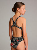 Costume intero bambina da allenamento Pinup 533P - Tattoo