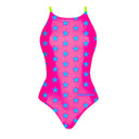 Dames trainingsbadpak IBIZA 245IF - Fuchsia blauwe ster