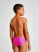 Kinder zwemboxer voor training H2OTTO 440HF - Fuchsia blauwe ster