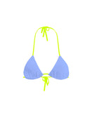 Top bikini donna da mare Santorini L01SA - Indaco, vista frontale
