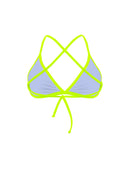 Top bikini donna da mare Tahiti L01TA - Indaco, vista posteriore
