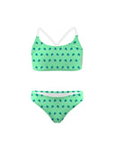 Bikini bambina da mare Waikiki L036WAF - Palme, vista frontale