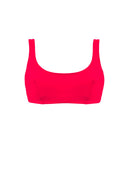 Top bikini donna da mare Hawaii L03HA - Rosso fluo, vista frontale