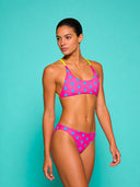 Dames trainingsbikini MAUI 184MF - Fuchsia blauwe ster
