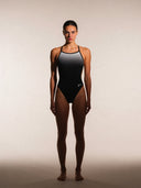 Costume intero donna da allenamento NEW YORK 003N - Nero, vista frontale