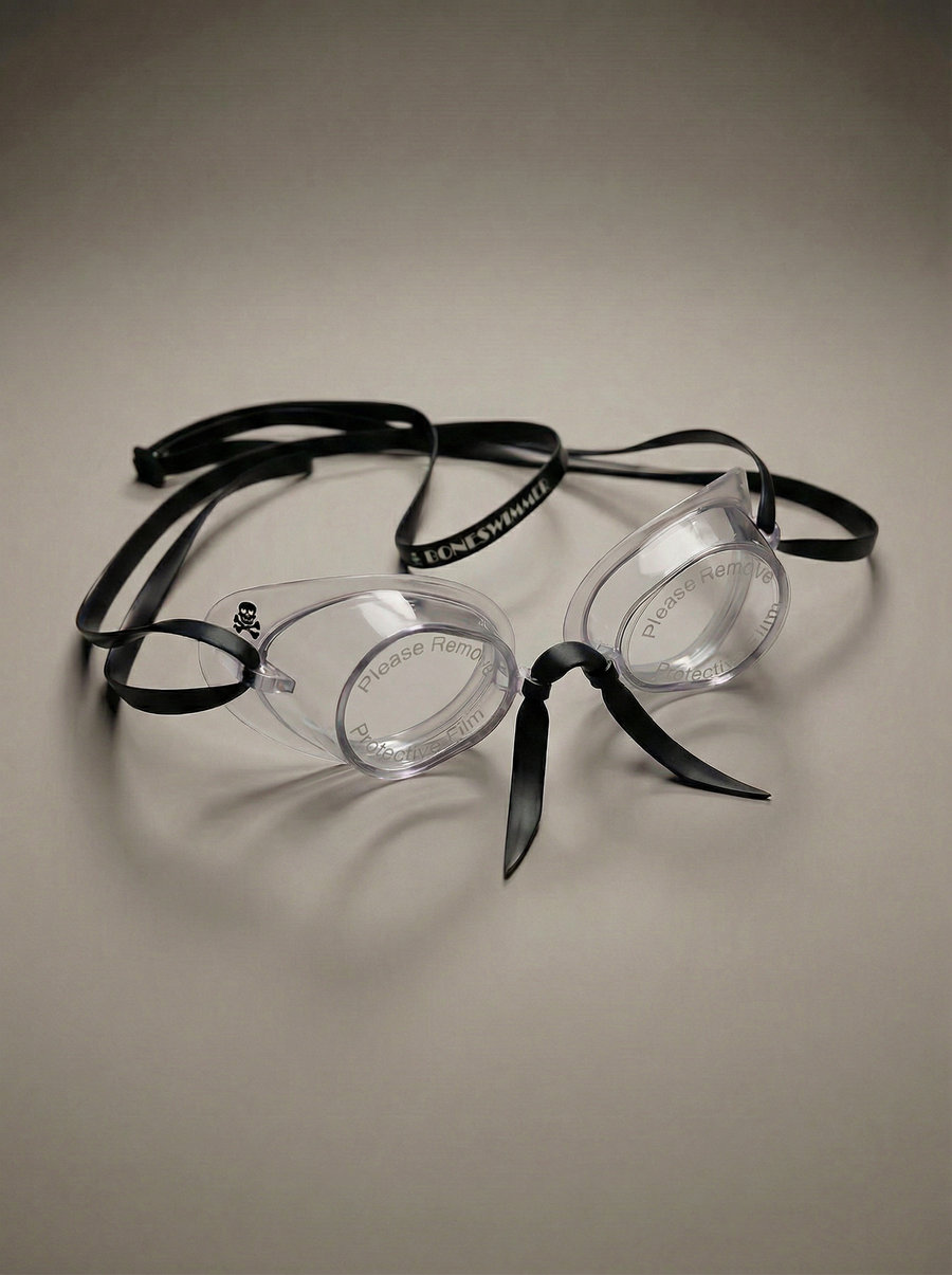 Zweedse zwembril met siliconen Soft Frame — Transparant
