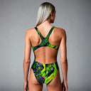 Costume intero donna da allenamento Pinup 519P - Acid