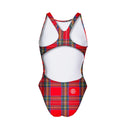 Costume intero donna da allenamento Pinup 527P - Tartan