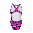 Costume intero bambina da allenamento PINUP 587PF - Magma, immagine prodotto 2 - BONESWIMMER