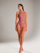 Dames trainingsbadpak PINUP 564PF - Acid strepen
