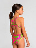 Meisjes trainingsbadpak PINUP 564PF - Acid strepen