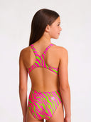 Meisjes trainingsbadpak PINUP 564PF - Acid strepen