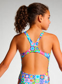Meisjes trainingsbadpak PINUP 558PF - Pop squares