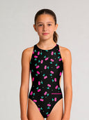 Meisjes trainingsbadpak PINUP 561PF - Kersen