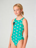 Meisjes trainingsbadpak PINUP 559PF - Zwarte schaap