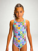 Meisjes trainingsbadpak PINUP 558PF - Pop squares