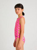 Meisjes trainingsbadpak PINUP 562PF - Eendjes strepen