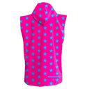 Poncho in microfibra 69POF - Fucsia stella azzurro