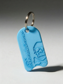 Portachiavi BONESWIMMER 3D - Tavoletta Azzurro Chiaro