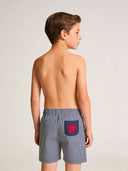 Boxer mare bambino Samoa N033SM - Rigato, dettaglio indossato