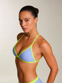 Top bikini donna da mare Tahiti L01TA - Indaco, vista frontale