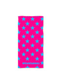 Telo big in microfibra M029TEF - Fucsia stelle azzurre, dettaglio del modello