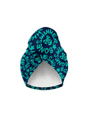 Haartulband Sahara - 49SF Blauw met mintgroen logo, productafbeelding 1 - BONESWIMMER