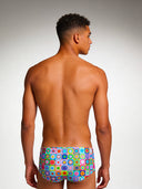 Heren zwembroek met pijp voor training UCLA 262UF - Pop squares