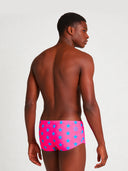 Heren zwembroek met pijp voor training UCLA 260UF - Fuchsia blauwe ster