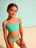 Bikini bambina da mare Waikiki L036WAF - Palme, vista frontale