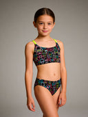 Bikini bambina da mare Waikiki L028WAF - Skull tribe, vista frontale