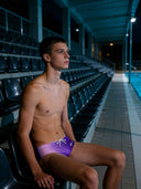 Heren trainingsshort ALASKA 002AF - Paars
