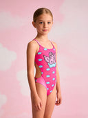 Costume intero bambina da mare Alte L041AF - Angelo, vista frontale