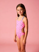 Costume intero bambina da mare Alte L039AF - Apine, vista frontale