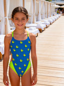 Costume intero bambina da mare Alte L035AF - Papere, vista frontale
