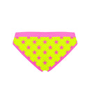 Slip bikini donna da mare Big Sur L024BIF - Big Sur Giallo Stelle Fucsia Fluo